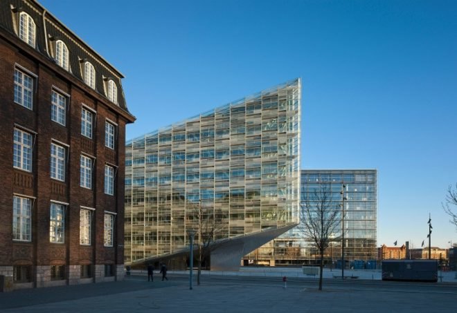 The Crystal, Schmidt Hammer Lassen, crystalline facade, energy efficient design, copenhagen, eco office