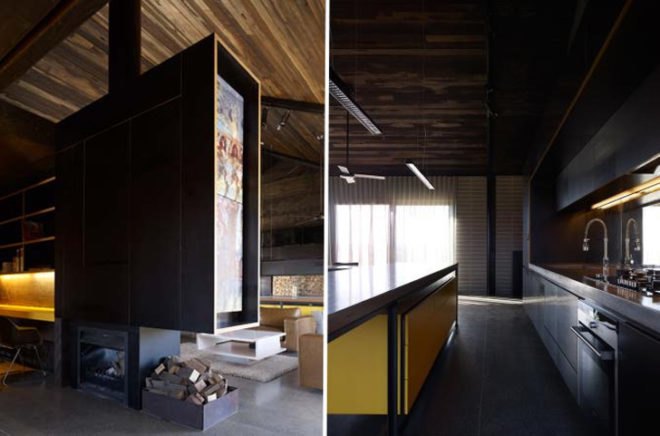 Award winning off grid house, barn house,off grid house , solar house, Australian off grid, water catchment, 2011 Australian interior design awards, end grain, natural materials, block construction, eco home design,