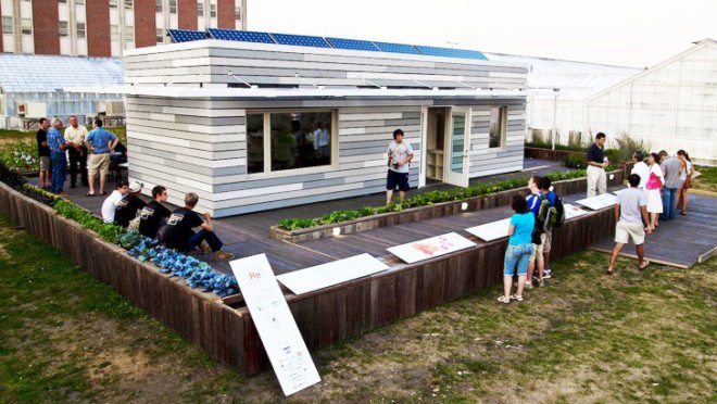green house design, University of Illinois at Urbana-Champaign solar house,2011 solar decathlon, UIUC Re_house, Re_House, eco house, solar powered house,DOE solar house, recycled buildign materials, low impact house siding, solar shading,