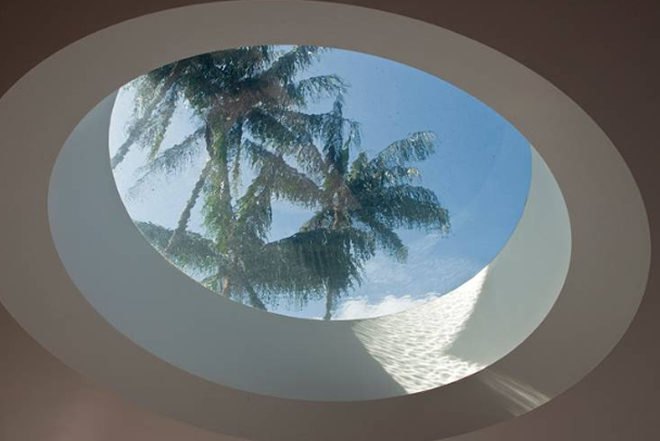 Water-cooled house, Wallflower ARchitecture + Design, oculus, second storey pond, Singapore, natural cooling system, green design, eco design, sustainable design