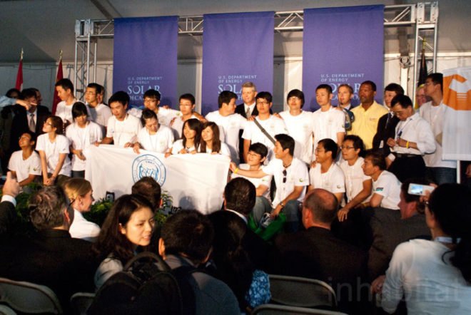 solar decathlon Team China, 2011 solar decathlon, Tonji University solar decathlon, green home, container house, china container house, Solar array shading, eco house, Y Container, Phase change walls, Vacuum insulated panels, solar hot water,