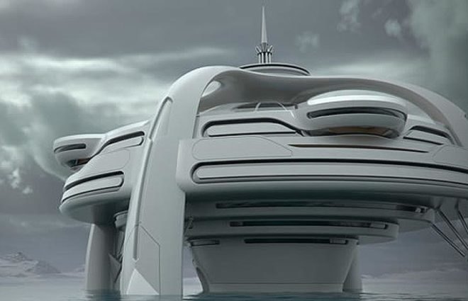 green design, eco design, sustainable design, Yacht Island, floating artificial island, Project Utopia, BMT Nigel Gee, glass canopy