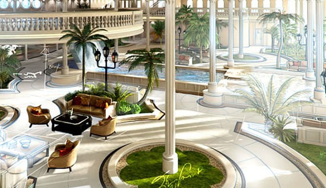 green design, eco design, sustainable design, Yacht Island, floating artificial island, Project Utopia, BMT Nigel Gee, glass canopy