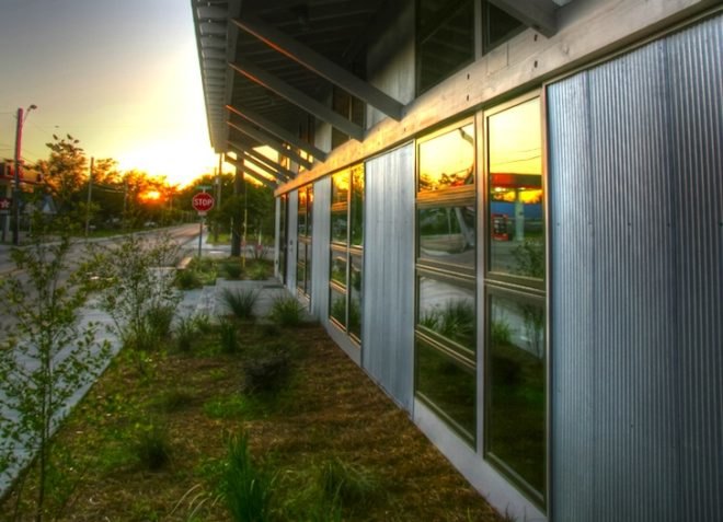 LEED silver, unabridged Architecture, green design, sustainable design, eco-design, "After the Storm", Mississippi, Katrina, rainwater harvest, natural lighting, natural ventilation, recycled materials, locally-sourced materials, indigenous flora, phytoremediation