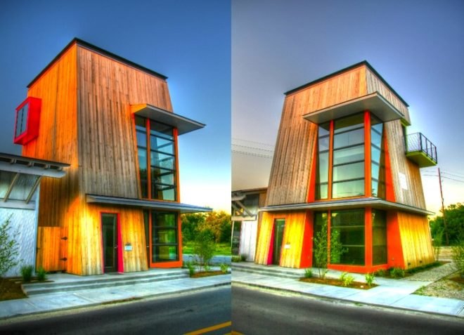 LEED silver, unabridged Architecture, green design, sustainable design, eco-design, "After the Storm", Mississippi, Katrina, rainwater harvest, natural lighting, natural ventilation, recycled materials, locally-sourced materials, indigenous flora, phytoremediation