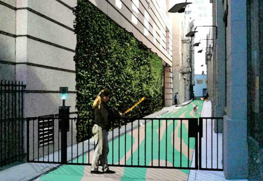 Green design, Urban Planning, Parklet, Public Space, Conceptual Art, San Francisco, Conger Moss Guillard, Yerba Buena Center, Street Life