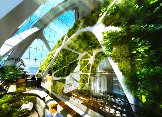 Taiwan, Centennial, sky garden, living facade, green wall, vertical garden, Taichung, Vincent Callebaut, green design, sustainable design, solar energy, wind energy, bio-energy, Taichung, Vincent Callebaut