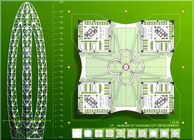 Taiwan, Centennial, sky garden, living facade, green wall, vertical garden, Taichung, Vincent Callebaut, green design, sustainable design, solar energy, wind energy, bio-energy, Taichung, Vincent Callebaut