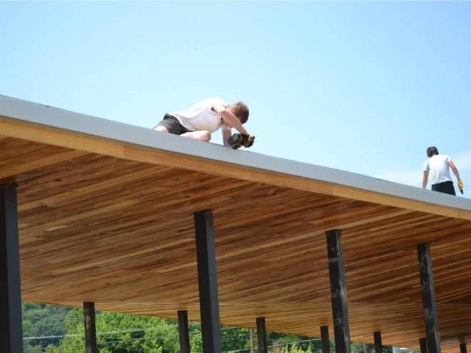 covington farmers market, design/buildLAB, VA Tech, student project, farmers market, pavilion