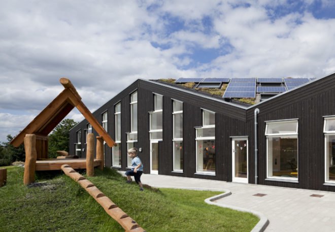 christensen and co, denmark, sunhouse, green design, eco design, sustainable design, green architecture, sustainable architecture, solar panels, sustainable nursery, nursery
