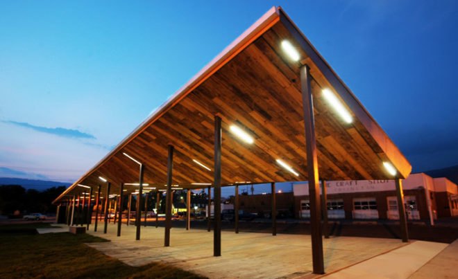 covington farmers market, design/buildLAB, VA Tech, student project, farmers market, pavilion