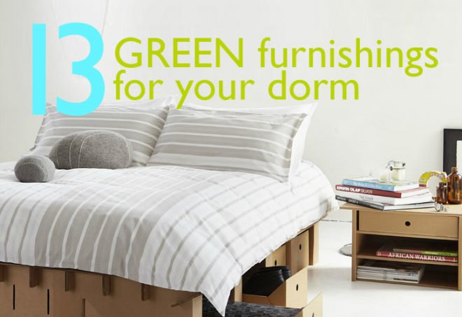 green furniture, dorm furniture, eco furniture, green furnishings, small space living, back to school