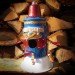 steam punk birdhouse, antique birdhouse, birdhouses, recycled birdhouses, eco birdhouses, green birdhouses, recycled materials, upcycling, brian carlise, paper gadget, gadget sponge, brian Carlisle