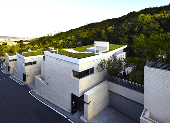 Korea, Seoul, Joel Sanders Architect, Haeahn Architecture, green roof, daylighting, solar gain, green design, eco-design, sustainable design, changing seasons