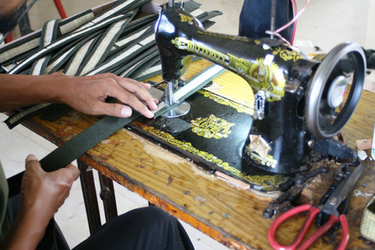 indosole, repurposed sandal, bali, kyle parsons, motorbike tire, interview, sustainable design, green design, recycled materials, green products, sustainable style, green accessories and fashion, recycled motorcycle sandals, recycled rubber