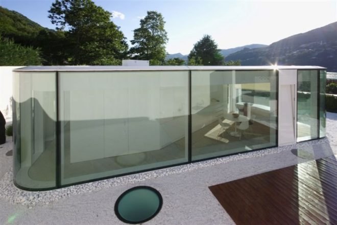 lake Como, Lake Lugano, JM Architects, underground homes, underground architecture, lake architecture, italian architecture, hillside architecture, italian villas, green architecture, geothermal power, green roof, lowe windows