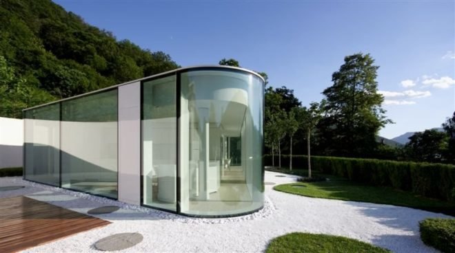 lake Como, Lake Lugano, JM Architects, underground homes, underground architecture, lake architecture, italian architecture, hillside architecture, italian villas, green architecture, geothermal power, green roof, lowe windows