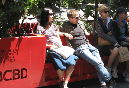 Green design, Urban Planning, Parklet, Public Space, Conceptual Art, San Francisco, Conger Moss Guillard, Yerba Buena Center, Street Life