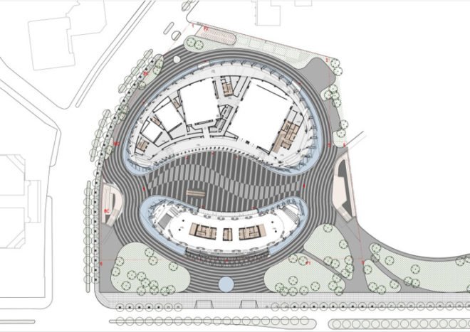 beijing, biad ufo, phoenix international media center, chaoyang park, eco design, green design, rainwater, landscape, landscape design