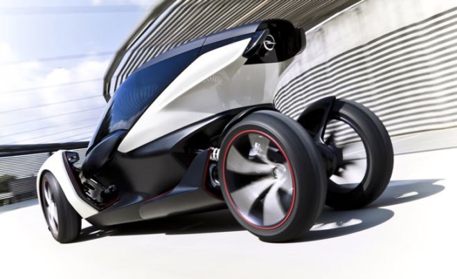 Opel One Euro Car, Opel concept, electric concept car, concept car, city car, electric car, electric vehicle, Frankfurt Motor Show, green automotive design, green transportation, alternative transportation