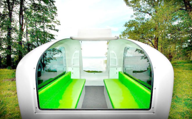 Sealander camper boat, Sealander Aquatic Trailer, electric boat, electric vehicle, green automotive design, alternative transportation, green transportation