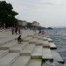 sun salutation, solar installation, sea organ, zadar seafront, croatia coastline, nikola basic architecture, sea and sun installations, public interactive art