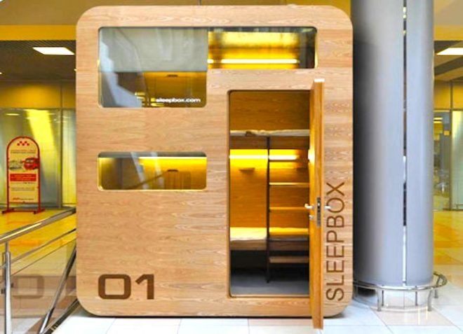 Arch Group, Russian, Sleepbox, green design, sustainable design, eco-design, LED lamps, temporary structure, minimal footprint