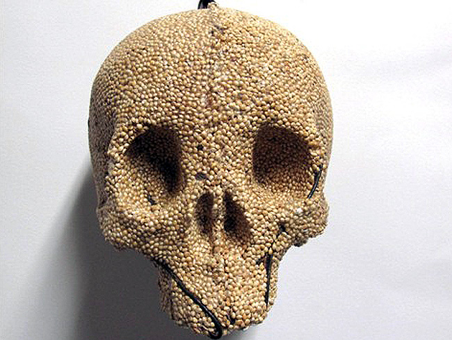 green design, eco design, sustainable design, skull sculptures, Helen Altman, DCKT Contemporary, Museum of Art and Design, seed sculptures, organic art
