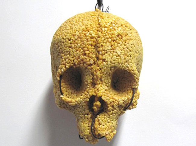 green design, eco design, sustainable design, skull sculptures, Helen Altman, DCKT Contemporary, Museum of Art and Design, seed sculptures, organic art