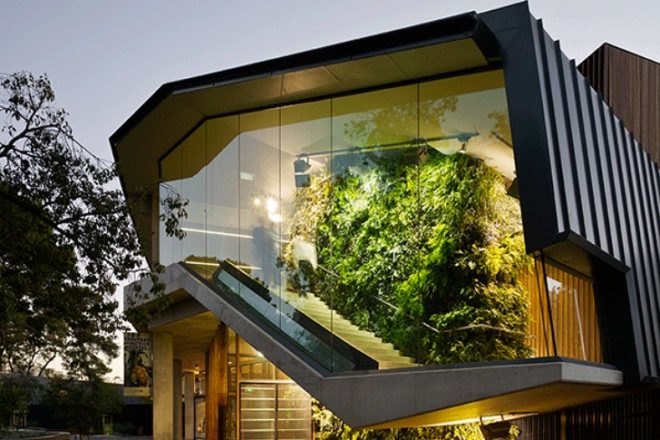 Adelaide Zoo Entrance, Hassel Studio, living walls, green roof, eco zoo, adelaide, australia