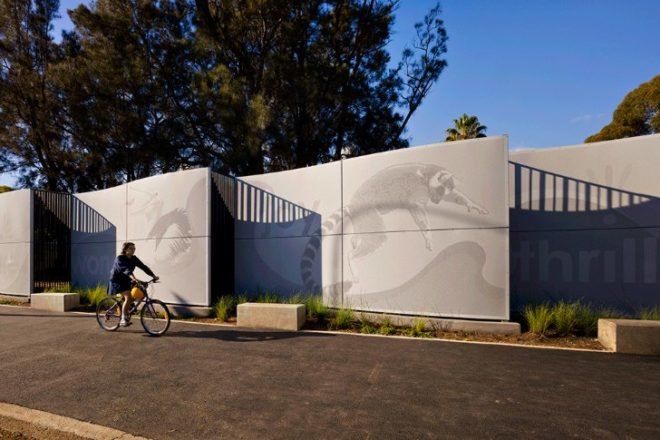 Adelaide Zoo Entrance, Hassel Studio, living walls, green roof, eco zoo, adelaide, australia