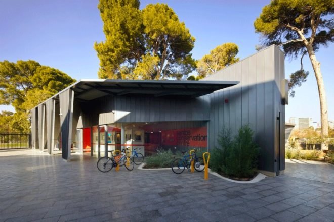 Adelaide Zoo Entrance, Hassel Studio, living walls, green roof, eco zoo, adelaide, australia