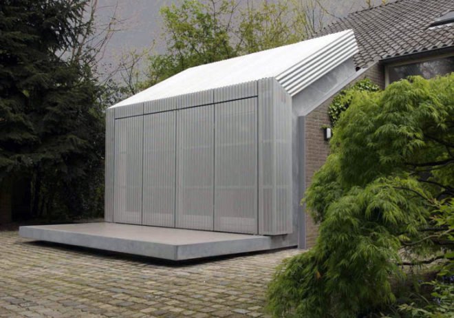 green design, eco design, sustainable design, Eindhoven, Studio R-1, Architecten en|en, metal skin facade, home office Hugo de Ruiter