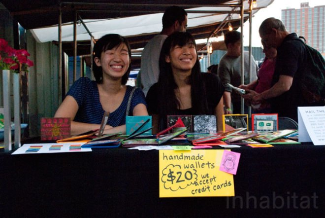 Brooklyn Night Bazaar; Brooklyn; Bazaar; Night Bazaar; Dekalb Market; Market; music; food; vendors; artisans; eco; eco friendly; green design; green products; crafts; homemade; homemade goods; eco design; eco products; recycled materials; repurposed materials; recycled; repurposed; upcycled; recycled shipping crates; shipping crates; Aaron Broudo; sustainable; sustainability; alternative transportation; Transportation Alternatives; New York; New York City; Jason Krugman; installation; installation art; LED lights; Kickstarter