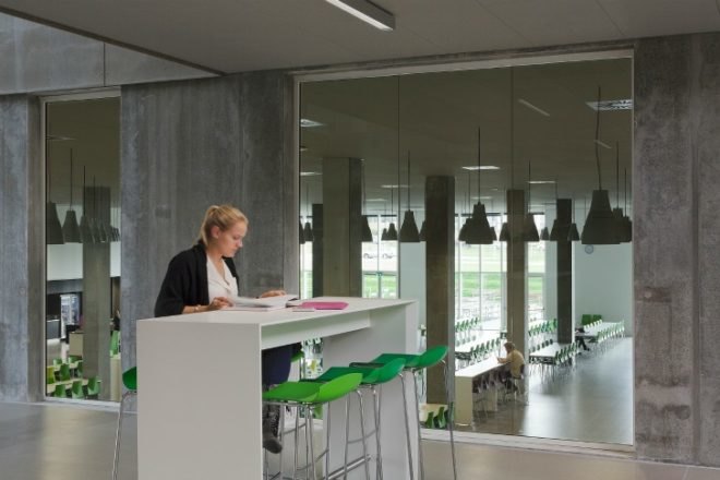 Campus Arhus N, Schmidt Hammer Lassen, via university, sustainable campus, green building, eco university, daylighting, living facade