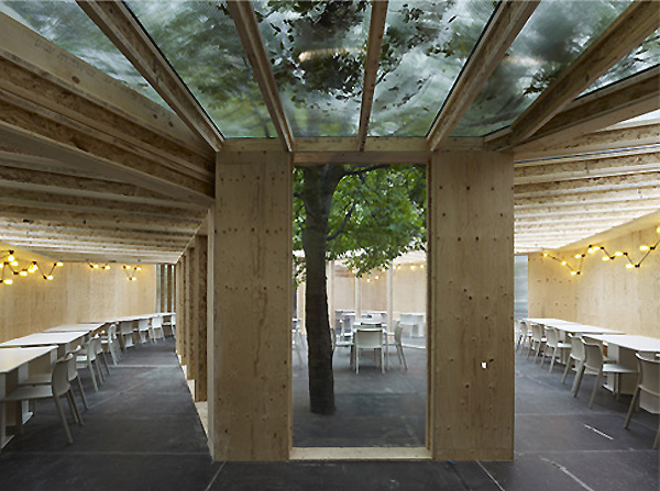 green design, eco design, sustainable design, Frieze Art Fair, Carmody Groarke, Regent's Park, London, Temporary Pavilion, recyclable materials