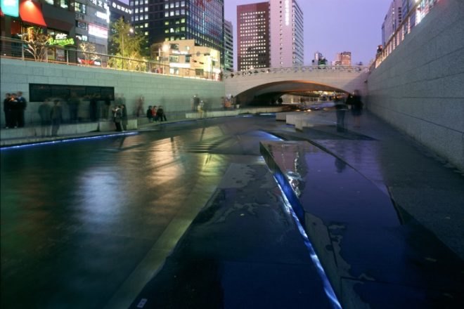 ChonGae Canal Restoration, Mikyoung Kim Design, Cheonggyecheon Stream, canal restoration, seoul, korea, urban green space