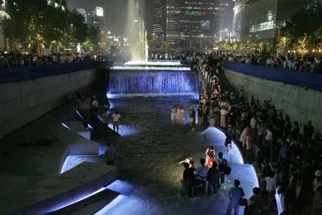 ChonGae Canal Restoration, Mikyoung Kim Design, Cheonggyecheon Stream, canal restoration, seoul, korea, urban green space
