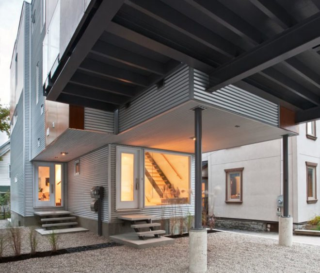 green design, eco design, sustainable design, Ottawa, Canada, infill, dual homes, Front to back infill, Colizza Bruni, Green architecture, sustainable neighborhood
