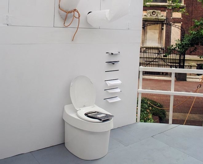 green design, eco design, sustainable design, BOB, Columbia University, Adrian Coleman, composting toilet, public restroom