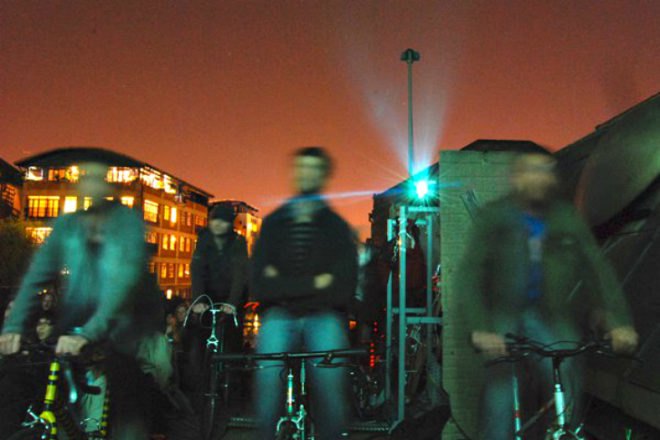 Cycle In Cinema, Magnificent Revolution, bike power, human power, pop up cinema, london,