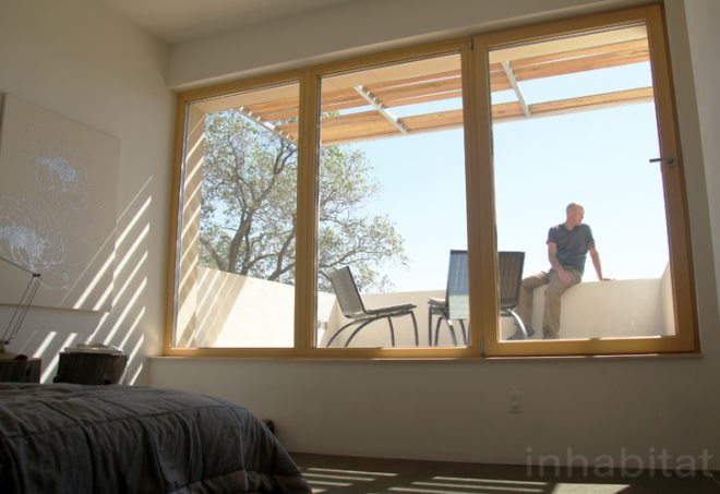 adobe modernism, eco home design, green home design, lowest energy home, mo+s+a, most energy efficient home, New Mexico green home, passive house, passive solar, passivhaus, PHIUS president, Santa Fe green home, thermal bridging, tilt windows, United sates Passivhaus, zero energy home