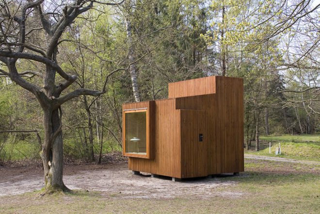 Green Materials,Prefab Housing,Air quality,danish design,small house,denmark,Denmark Prefab,birch,natural light,skylight,flexible interiors,local materials,sustainable wood