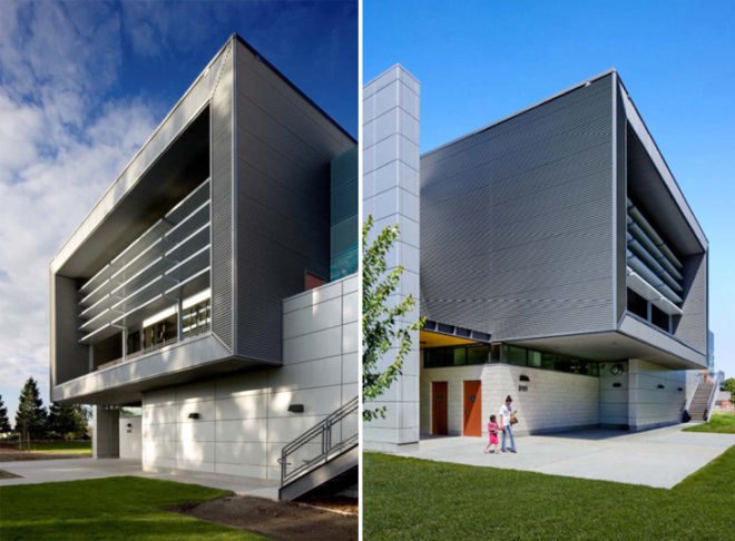 ELS Architects and Urban Design,Bay area swimming pool, green public facility design,Solar thermal heated pool, Urban recration center green design, eco center, Oakland sports center,LEED Silver, LEED recreation center,