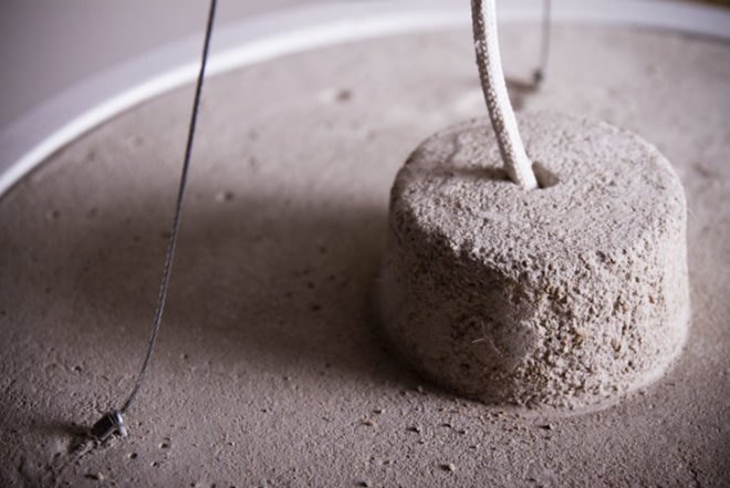 Sustainable Materials,Green Home decor,New Materials,Green Materials,Green Lighting,Green Appliances,ecological concrete,Green Lighting,cork,spanish design,valencia,lamp,recyclable lamp,recyclable lamps,estres studio