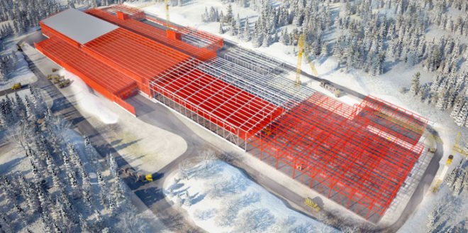 green design, eco design, sustainable design, Arctic Circle, Facebook, server farm, Lulea, Sweden, Lulea River, hydroelectric power, waste heat