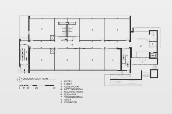 Fleck Hall, Andersson-Wise Architects, st. edward's university, green renovation, green building, austin