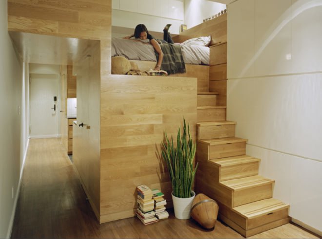 JPDA, East Village Studio, green design, small nyc apartments, tiny new york apartments, small spaces, small living, green interiors
