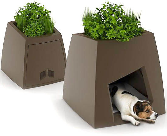 Kokon Modern Pet House, pet house, dog house, cat house, bird house, birdhouse planters, green do house, green pet house, green roof pet house, pet house planters, dog house planters, modern pet house