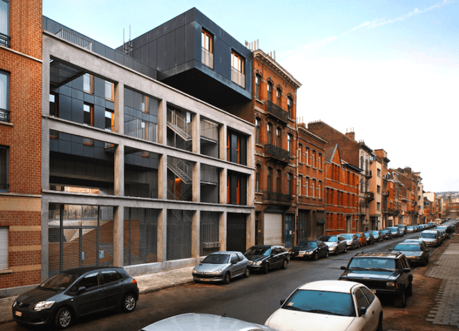 MDW Architecture, Brussels, Belgium, green design, sustainable design, eco-design, green roof, daylighting, natural materials, urban spaces, Le Lorraine, energy efficiency,